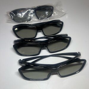 Lot Set of 4 Panasonic TY- EP3D10 Black 3D Tv Passive Black Glasses